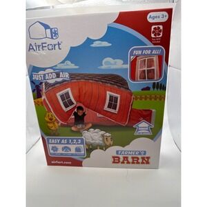 AirFort Farmers Barn Inflatable‎ Play Tent Kids Indoor Fort 77x50 New
